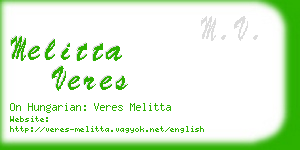 melitta veres business card